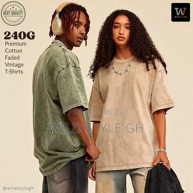 Faded Premium Cotton Acid Wash Vintage T-Shirts · Photo 4