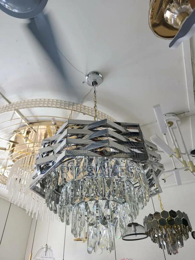 Silver E14 Chandelier Light. · Photo 4