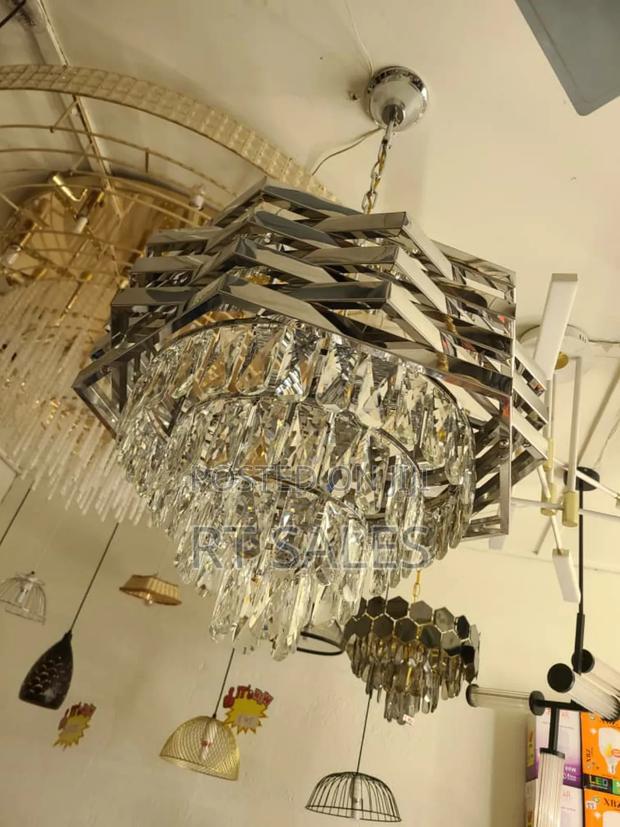Silver E14 Chandelier Light. · Photo 5
