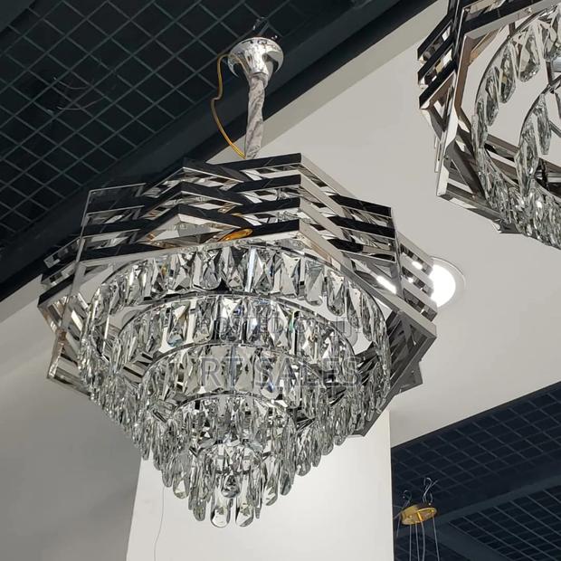 Silver E14 Chandelier Light.