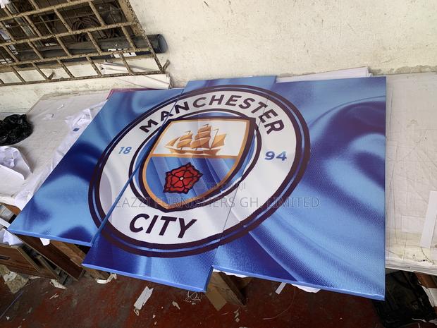 Manchester City Wall Arts Canvas Frames World Club Football · Photo 1