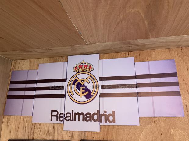 Club Football Canvas Frame Wall Arts 3d 5 Panel Real Madrid · Photo 1