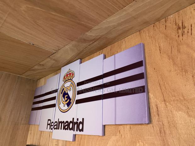 Club Football Canvas Frame Wall Arts 3d 5 Panel Real Madrid · Photo 3