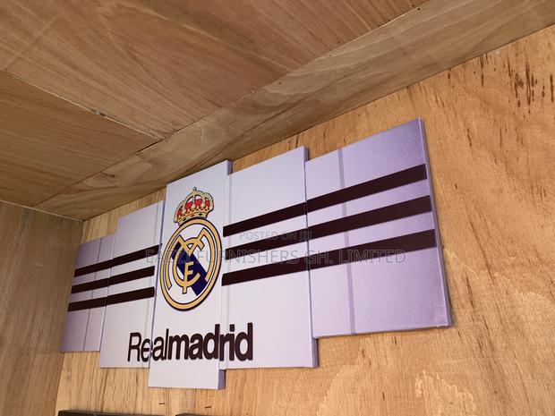 Club Football Canvas Frame Wall Arts 3d 5 Panel Real Madrid · Photo 2