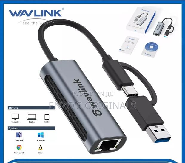 Usb-c To 2.5g Gigabit Ethernet Adapter Rj45 Lan Network Port · Photo 1