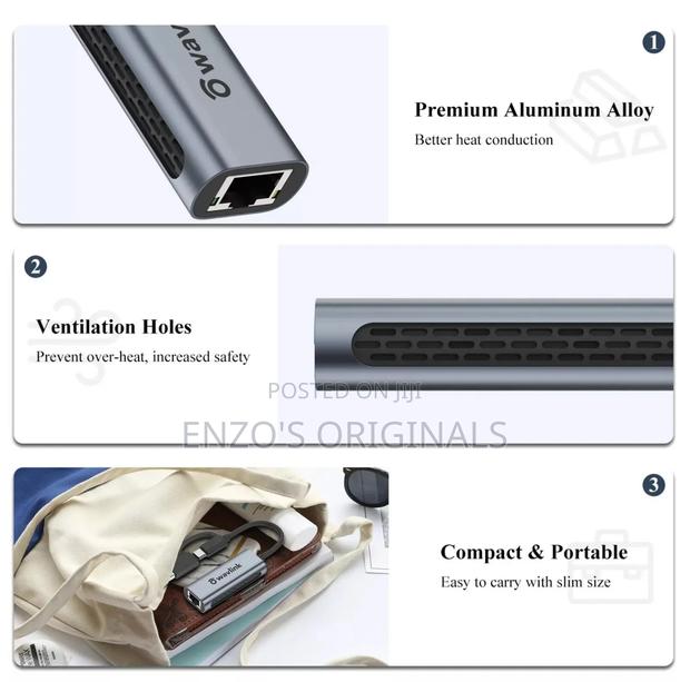 Usb-c To 2.5g Gigabit Ethernet Adapter Rj45 Lan Network Port · Photo 5