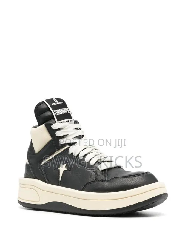 Converse X Rick Owens DRKSHDW TURBOWPN Black Cream · Photo 1