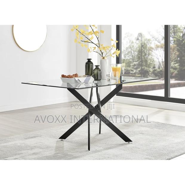 Furniturebox Leonardo Black Dining Table Legs (U1) · Photo 1