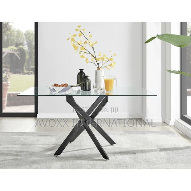Furniturebox Leonardo Black Dining Table Legs (U1) · Photo 2