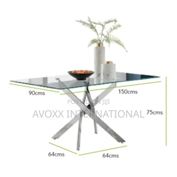 Furniturebox Leonardo Black Dining Table Legs (U1) · Photo 6