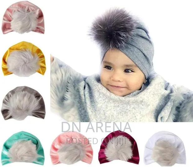 Hats for Girlsbaby Turban Headwraps Infant Beanie Hat · Photo 1