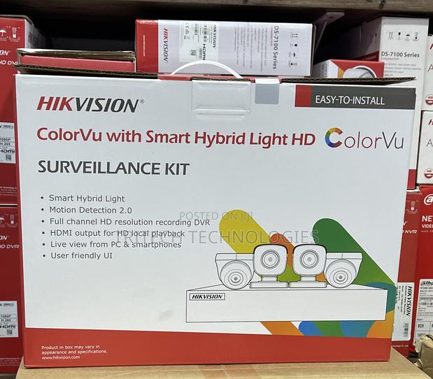 Hikvision 4ch Kit 2mp/1080p Full-Color Vu + Audio 500gb HDD · Photo 2