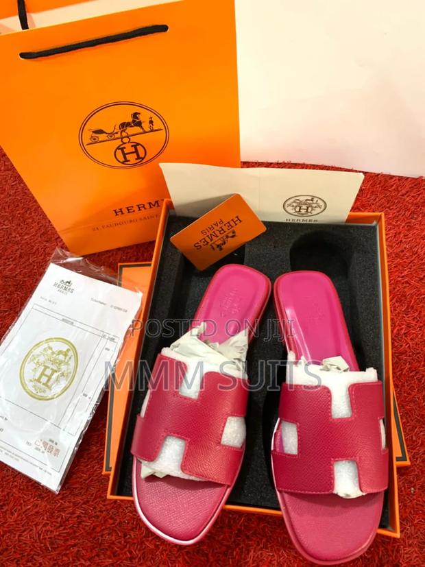 Pink Hermes Slippers Fresh in Box