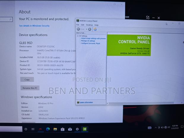 Laptop MSI Pulse GL66 16GB Intel Core i7 SSD 512GB · Photo 5
