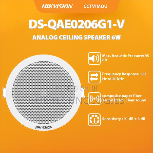 Hikvision Analog Ceiling Speaker Ds-Qae0206g1-v 6w · Photo 4