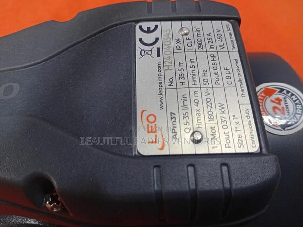Leo Iron Cast Water Pump 0.5hp Super Strong and Long Lasting · Photo 2