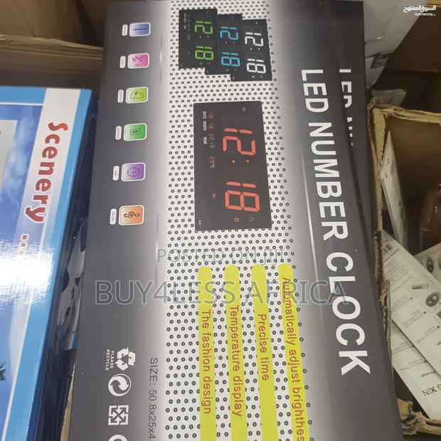 Digital Led Number Wall Clock, Electronic Led · Photo 2