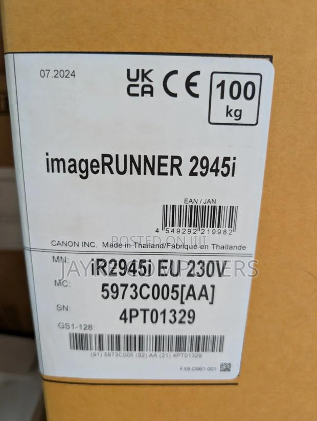 Canon Copier 2945i With Dadf + Toner Cexv 67 · Photo 1