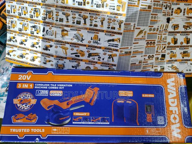 Wadfow Cordless Tile Vibrating Machine Combo Kit · Photo 1