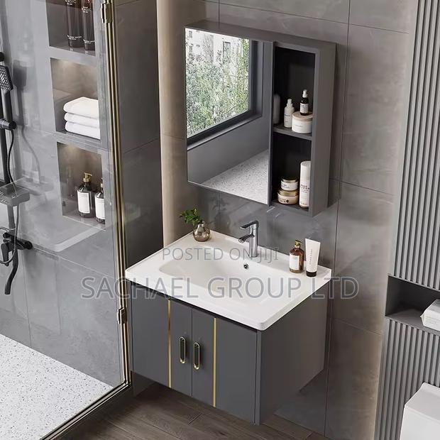 Cabinet Basin With Mirror 80 · Photo 1
