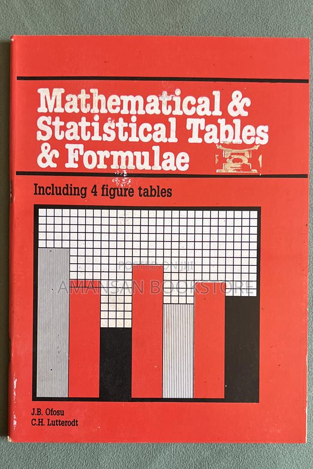Mathematical Statistical Tables Formulae Ofosu Et Al · Photo 1