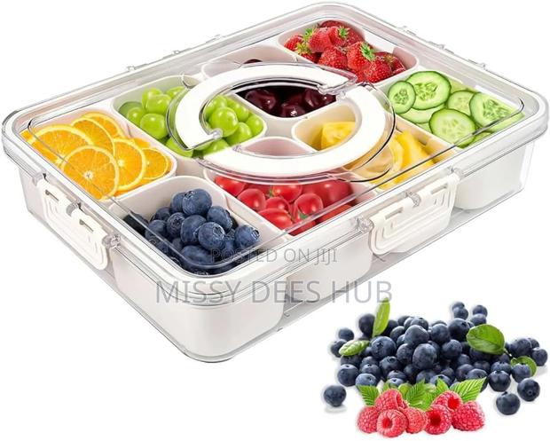 Multipurpose 8-Grid Acrylic Storage Bowl · Photo 1