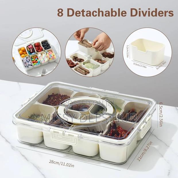 Multipurpose 8-Grid Acrylic Storage Bowl · Photo 2