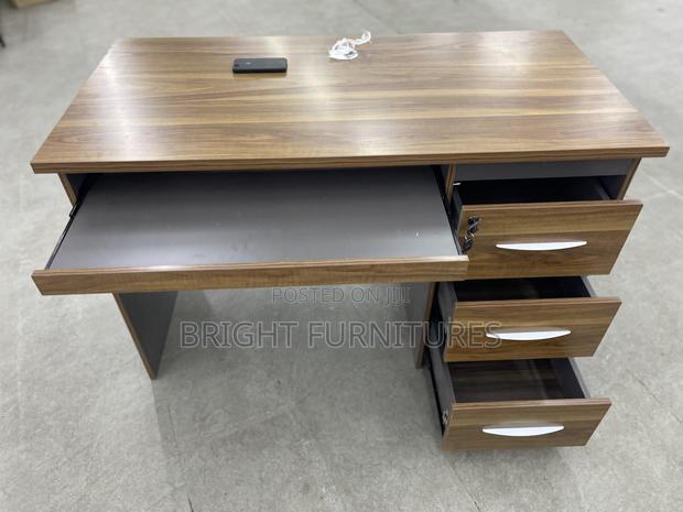 Office Study Desk Ergonomic Office Desk Wood With Drawers · Photo 2