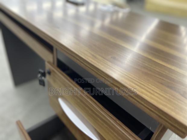 Office Study Desk Ergonomic Office Desk Wood With Drawers · Photo 6