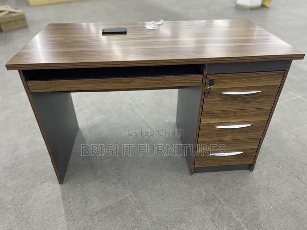 Office Study Desk Ergonomic Office Desk Wood With Drawers · Photo 1