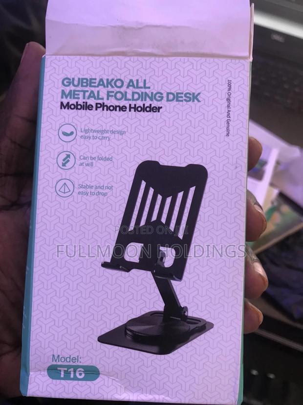 Metal Adjustable Desktop Phone and Tablet Holder · Photo 1
