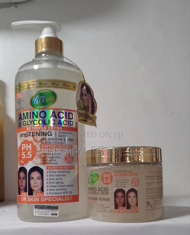 Veetgold Amino Acid Glycolic Acid Shower Gel Body Scrub · Photo 1
