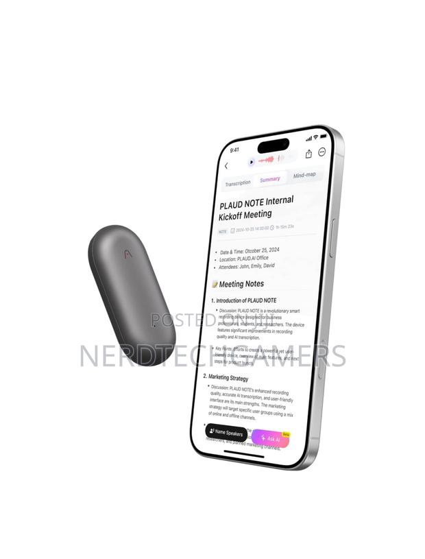 Ai Voice Recorder, Plaud Notepinvoice Recorder, App Control, · Photo 2