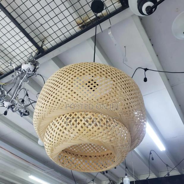 Bamboo Ceiling Single Pendant Lights. · Photo 3