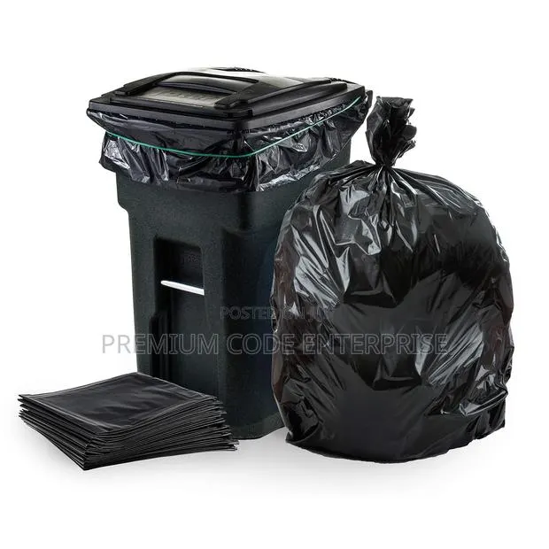 40 Liter Bin Liner 18”X31”, Black-180pcs/Carton · Photo 1