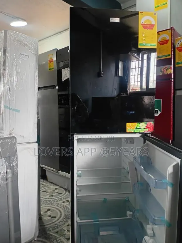 243l Black Double Door Beauty Refrigerator. · Photo 1