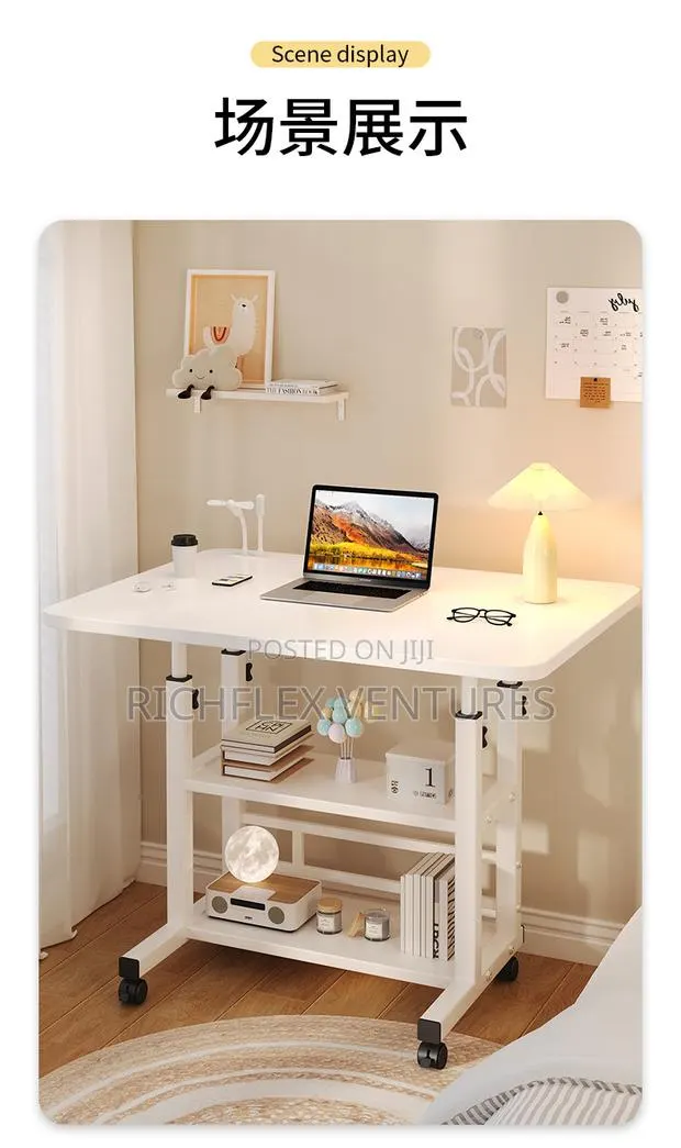 Portable Heights Adjustable Desk With Usb Ports · Photo 1