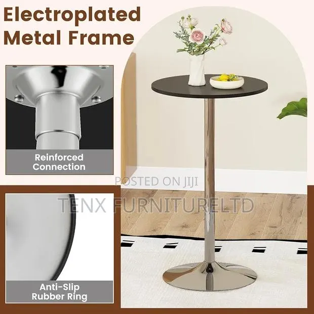 Bar Table (Round With Chrome Base) · Photo 1