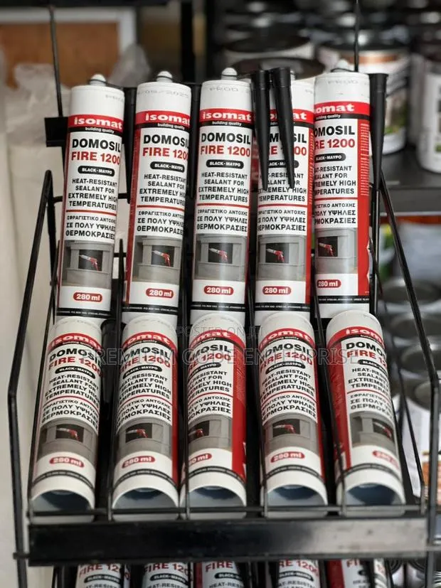 Isomat Domosil Fire 1200 High Temperature Sealant Black 280ml · Photo 1