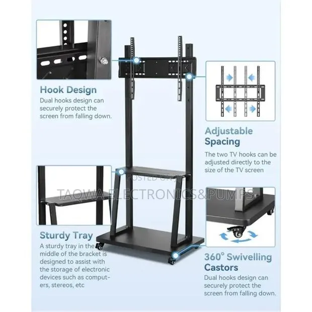 360 Movement Mobile Tv Stand 32-75 Inches · Photo 1