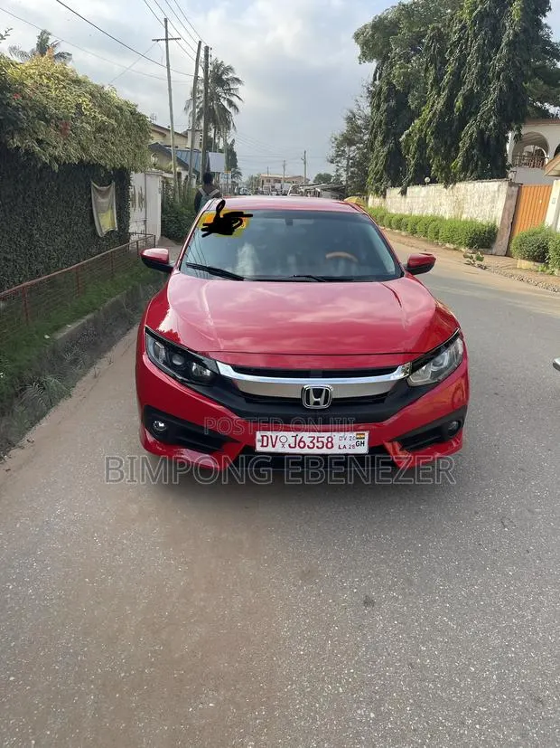 Honda Civic LX-P 2dr Coupe (2.0L 4cyl) 2017 Red · Photo 1