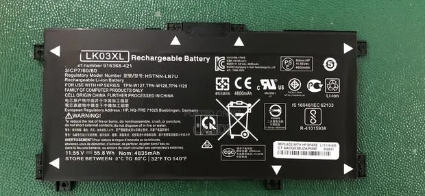 LK03XL Notebook Battery for HP TPN-W127 W134 15-Cn0005TX Bp103TX · Photo 1