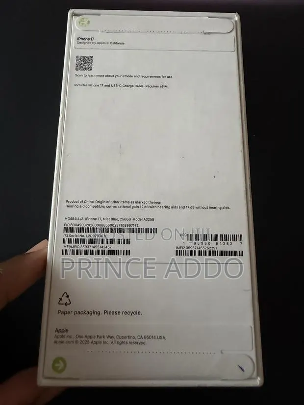 New Apple iPhone 17 256 GB Blue · Photo 1