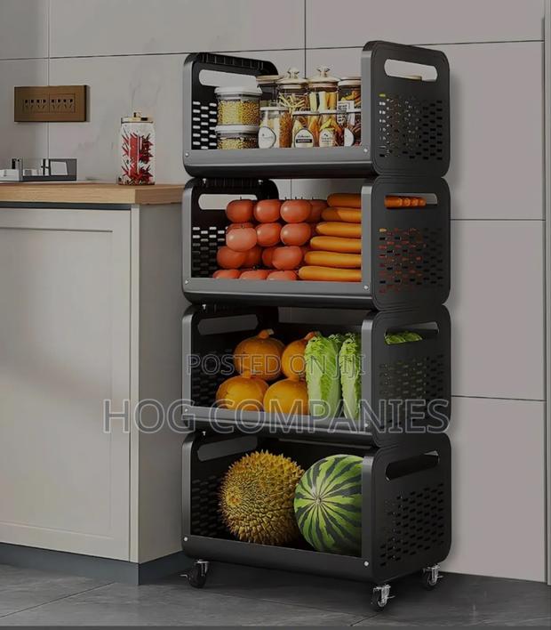 4-Tier Metal Rolling Cart · Photo 2