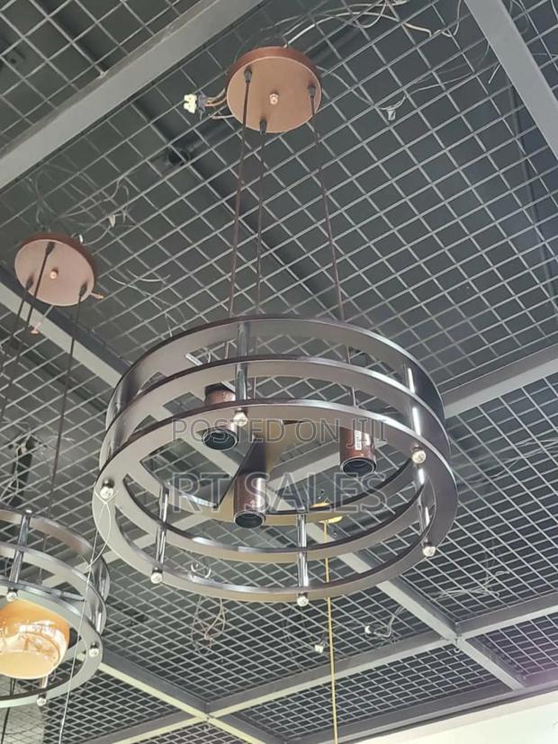 Wooden Round Dropping Ceiling Pendant Light · Photo 2