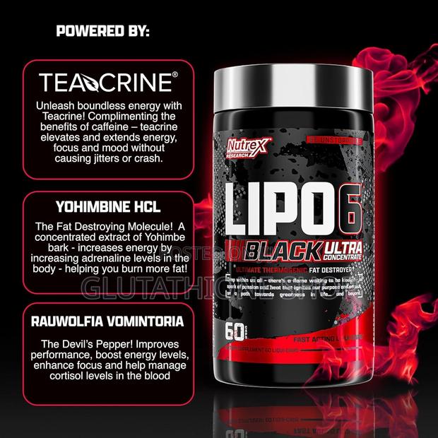 New Nutrex Lipo-6 Black Ultra Fat Burner Supplement, · Photo 7
