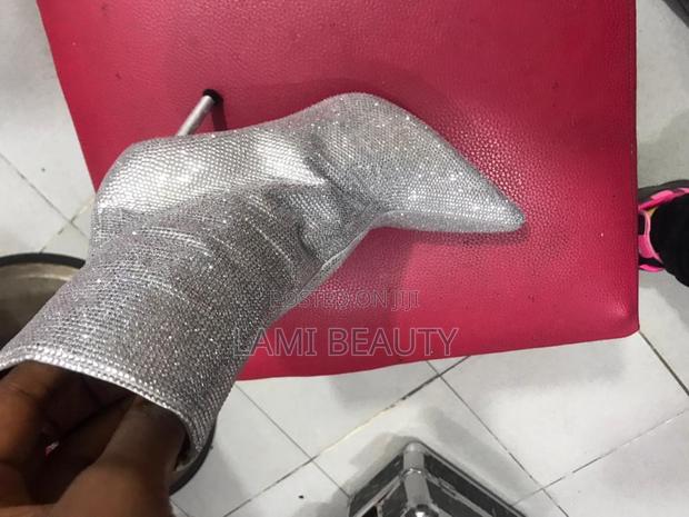Silver Stones Mini Boot High Heel Shoes · Photo 1