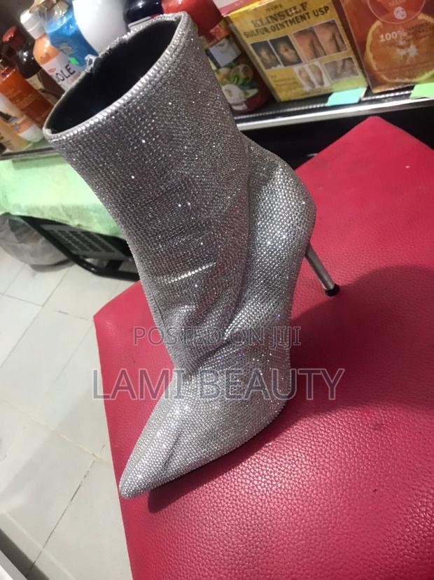 Silver Stones Mini Boot High Heel Shoes · Photo 3
