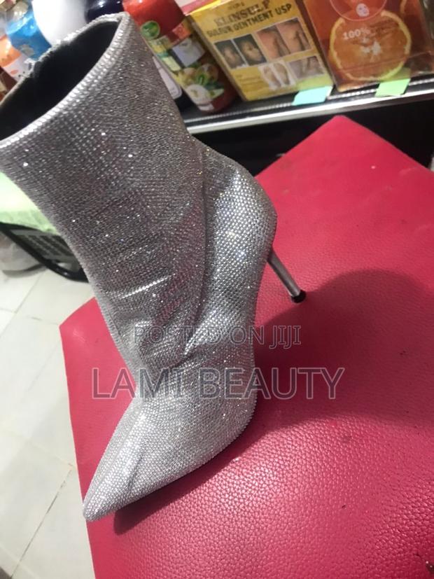 Silver Stones Mini Boot High Heel Shoes · Photo 4