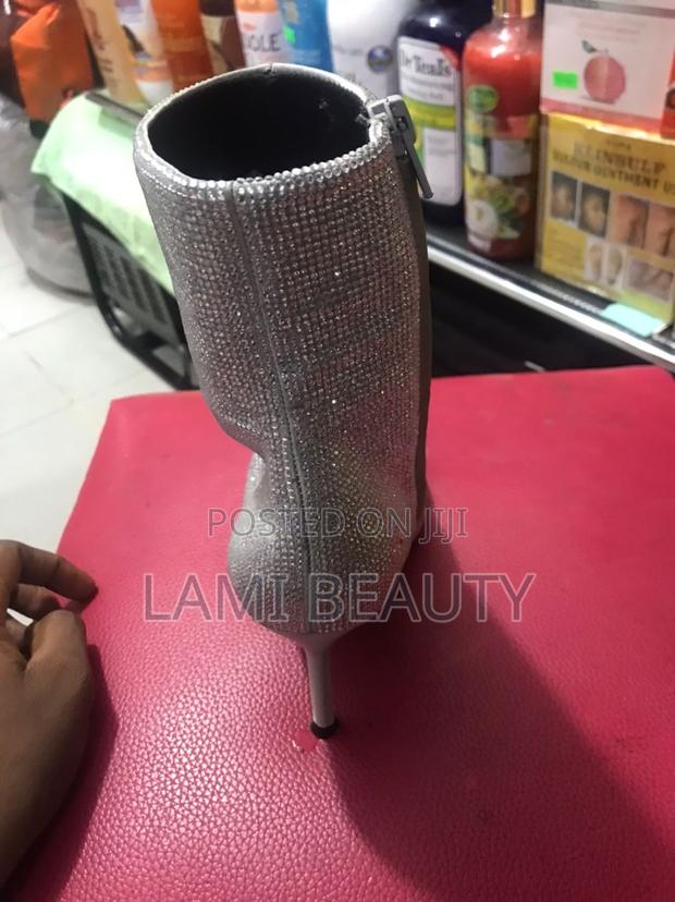 Silver Stones Mini Boot High Heel Shoes · Photo 5